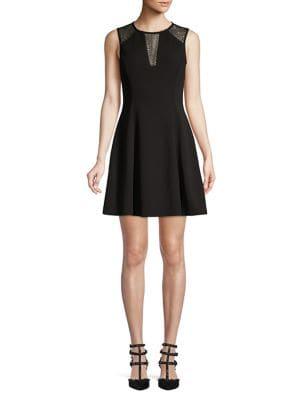 Guess Embellished Sleeveless A-line Dress