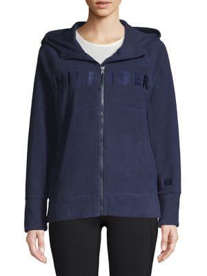 Tommy Hilfiger Performance Embroidered Zip-front Hoodie