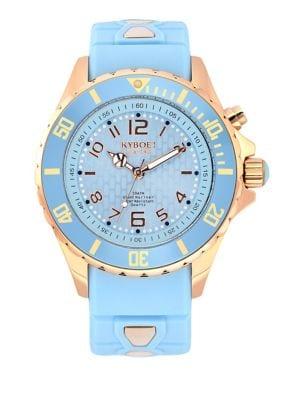 Kyboe Rose Gold Sky Analog Strap Watch