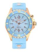 Kyboe Rose Gold Sky Analog Strap Watch