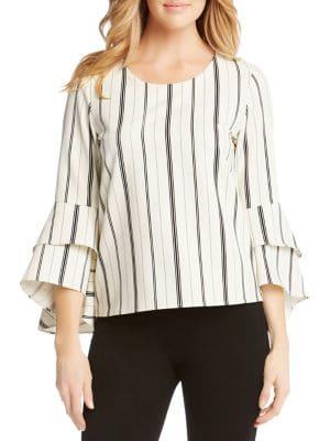 Karen Kane Tiered Bell-sleeve Top
