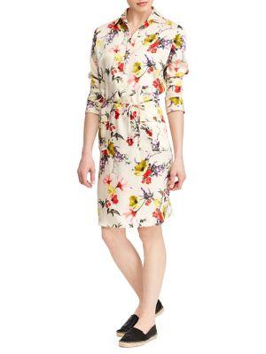 Lauren Ralph Lauren Floral Twill Utility Dress