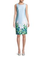 Calvin Klein Floral-hem Sheath Dress