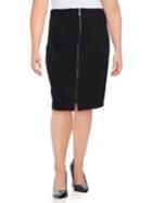 B Collection By Bobeau Solid Pencil Skirt