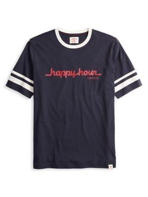 Brooks Brothers Red Fleece Happy Hour Ringer Graphic Tee
