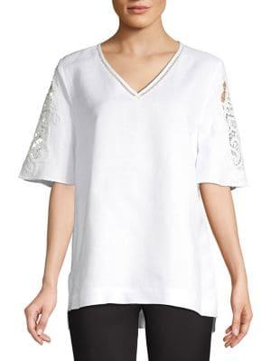 Context Crochet & Lace Boxy Tee