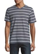 Black Brown Campus Jersey Stripe Tee