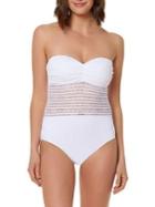 Bleu By Rod Beattie Get In Line One-piece Bandeau Mio Swimsuit