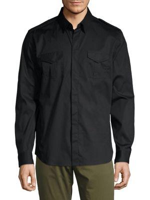 Karl Lagerfeld Collared Button-front Shirt