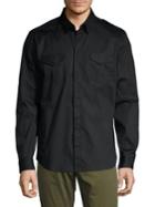 Karl Lagerfeld Collared Button-front Shirt