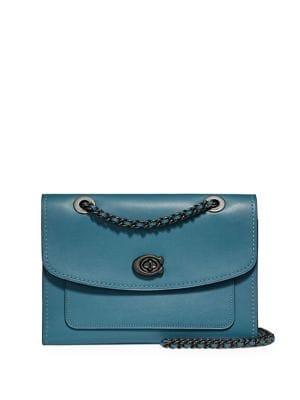 Coach Parker Turnlock Leather Shoulder Bag