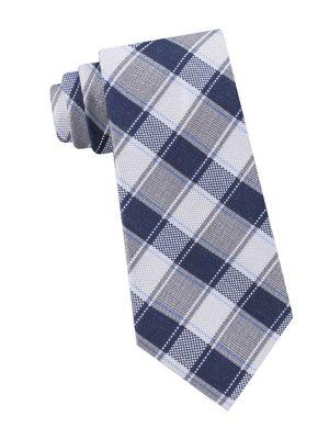 Michael Kors Woven Plaid Tie