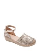 Andre Assous Ingrid Laser-cut Leather Espadrilles