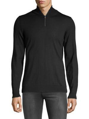 Hugo Boss Wool Zip Sweater