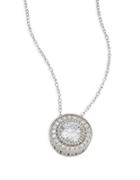 Lord & Taylor Cubic Zirconia Sterling Silver Pendant Necklace