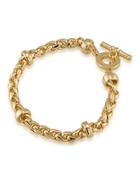 Lauren Ralph Lauren 12k Goldplated Braided Bracelet