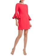 Trina Turk Casa Mexico Bromely Bell-sleeve Fit-&-flare Dress