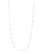 Anne Klein Pearl And Fireball Long Necklace