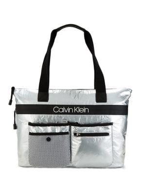 Calvin Klein Tabbie Metallic Tote