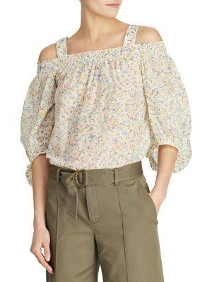 Lauren Ralph Lauren Floral Off-the-shoulder Top