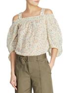 Lauren Ralph Lauren Floral Off-the-shoulder Top