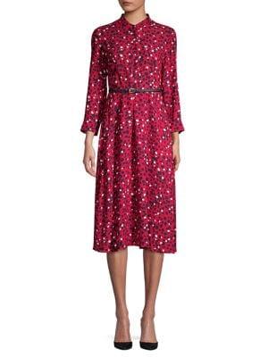 Max Mara Studio Button-front Dotted Dress