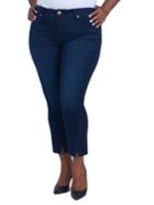 Melissa Mccarthy Seven7 Plus Vented-hem Skinny Jeans