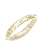 Design Lab Goldplated & Crystal Coil Bracelet