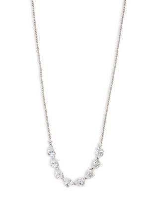 Nadri Corsage Crystal Bolo Necklace