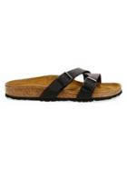 Birkenstock Yao Crossover Double-strap Slide Sandals