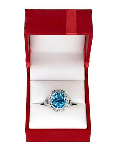Lord & Taylor Blue Topaz And Sterling Silver Ring