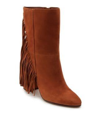 Dolce Vita Rhoda Suede Fringe Booties