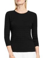 Vince Camuto Dot Stitch Textured Sweater