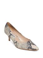 Steve Madden Sabrinah Snake-embossed Kitten Pumps
