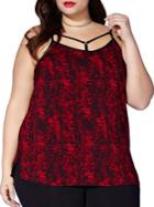 Mblm By Tess Holliday Printed Spaghetti Top