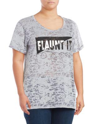 Addition Elle Love And Legend Flaunt It Print Soft Tee