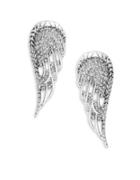 House Of Harlow Crystal Pave Angel Wing Clip-on Earrings