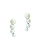 Effy Sterling Silver & 3-5.5mm White Pearl Earrings