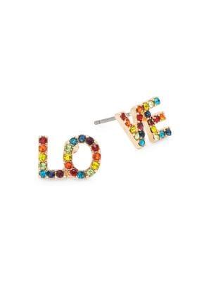 Design Lab Love Rainbow Stud Earrings