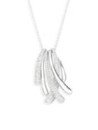 Effy 14k White Gold & Diamond Pendant Necklace