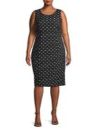Kasper Polka Dot Sheath Dress
