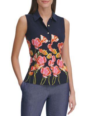 Tommy Hilfiger Floral Sleeveless Blouse