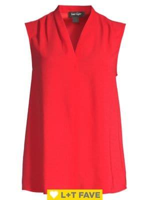Lord & Taylor Sleeveless Chiffon Blouse
