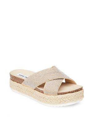 Steve Madden Arran Embellished Platform Espadrilles