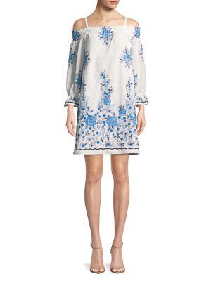 Calvin Klein Off-the-shoulder Shirt Dress