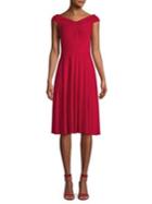 Gabby Skye Off-the-shoulder A-line Dress