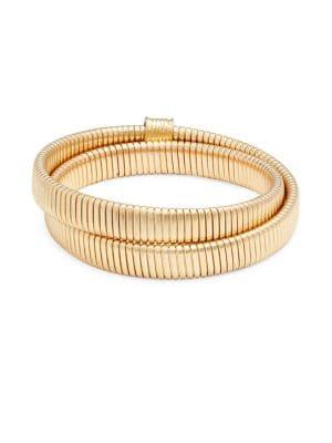 Design Lab Sterling Silver Interlocking Spiral Bracelet