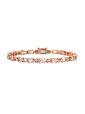 Sonatina Morganite & Diamond Tennis Bracelet