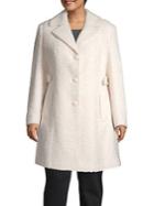 Gallery Plus Wool Notch Collar Boucle Coat