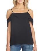 1.state Ruffled Cold-shoulder Blouse